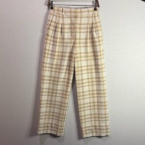 ARITZIA WILFRED Beige Plaid Pants